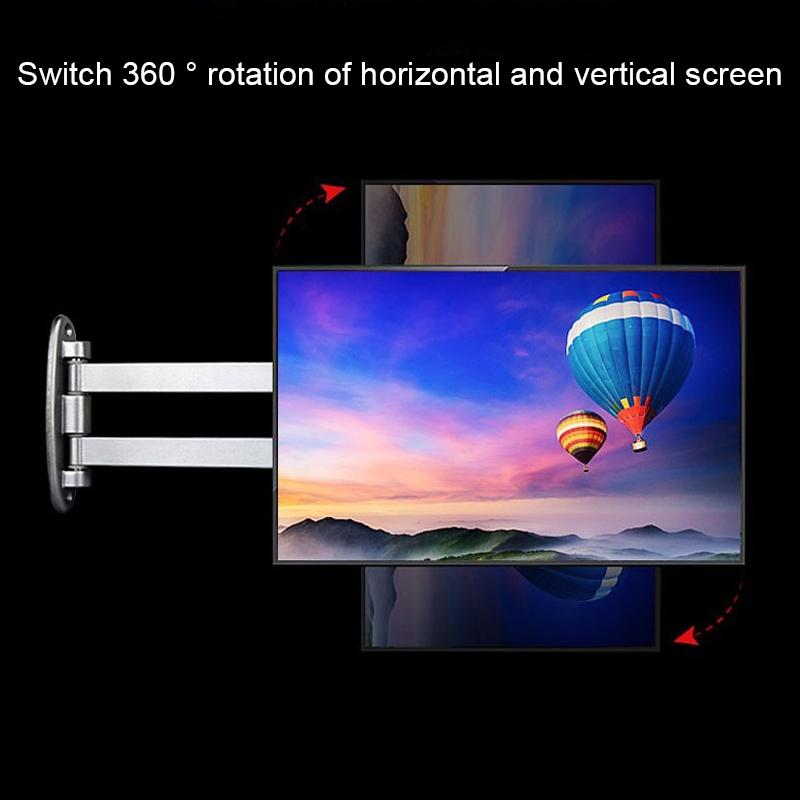 Universal Swivel Wall Mount for Computer Monitors | Silver