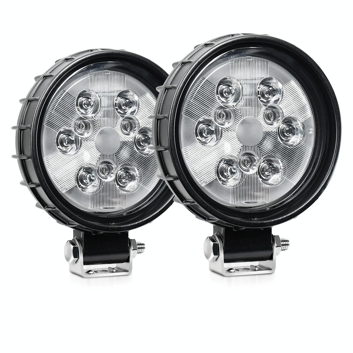 12W LED Work Light | 9-30V | Mixed Light | Round Shape | With Wire Set