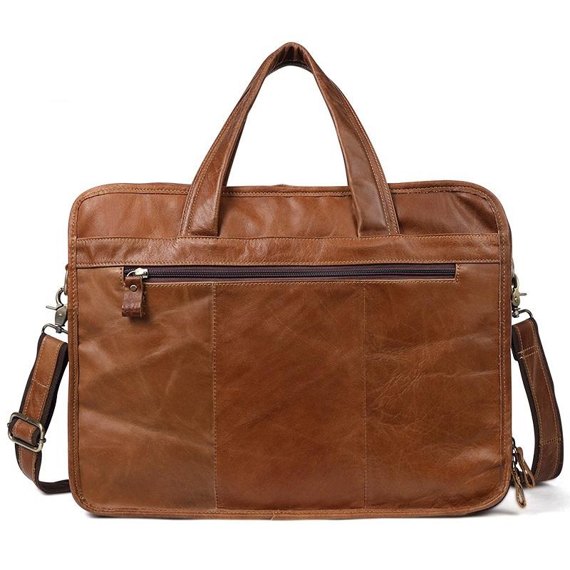 Men's Business Handbag | 15.6 Inch | Casual Shoulder Messenger | Brown | Classic Look