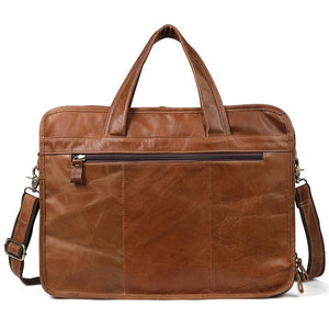Men's Business Handbag | 15.6 Inch | Casual Shoulder Messenger | Brown | Classic Look