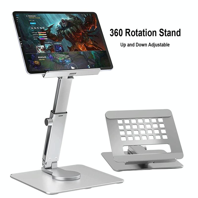 Portable Telescopic Desktop Phone Stand | Foldable & Rotating | Deep Grey