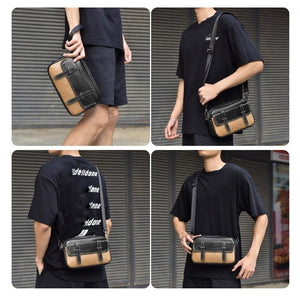 Waterproof Shoulder Crossbody Bag for Men | Wear Resistant Design | Grey