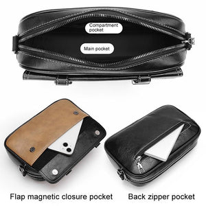 Waterproof Shoulder Crossbody Bag for Men | Wear Resistant Design | Grey