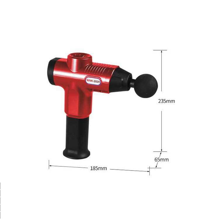 Portable Electric Massager for Muscle Relaxation and Fitness | Red