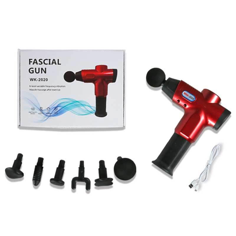 Portable Electric Massager for Muscle Relaxation and Fitness | Red