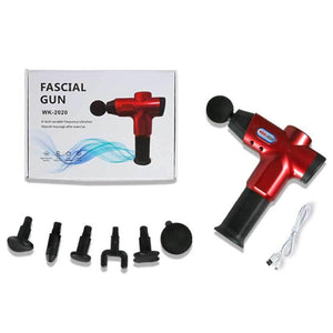 Portable Electric Massager for Muscle Relaxation and Fitness | Red