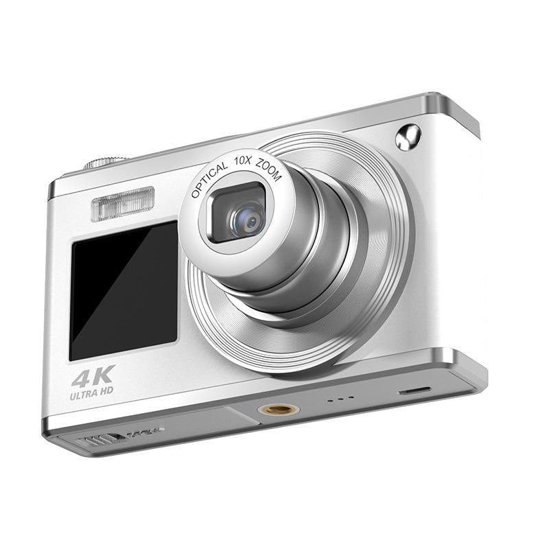 4K HD Digital Camera | 60MP | Dual Screen Selfie Camera | No Memory | White Edition