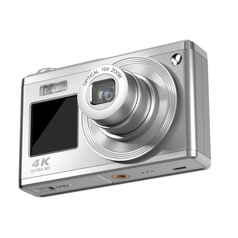 4K HD Digital Camera | 60MP | Dual Screen Selfie Camera | No Memory | White Edition