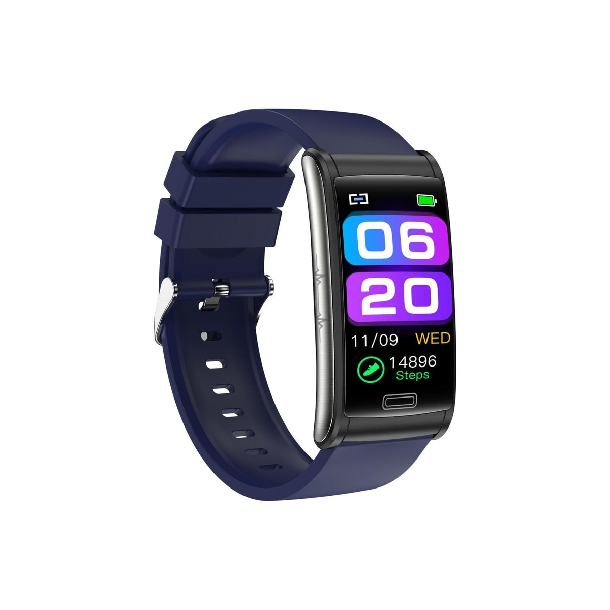 Smart Watch with Heart Rate & Blood Pressure Monitoring | Colour Screen | Blue