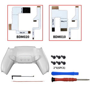 Customizable Dual Back Clip for PS5 | White DIY Kit
