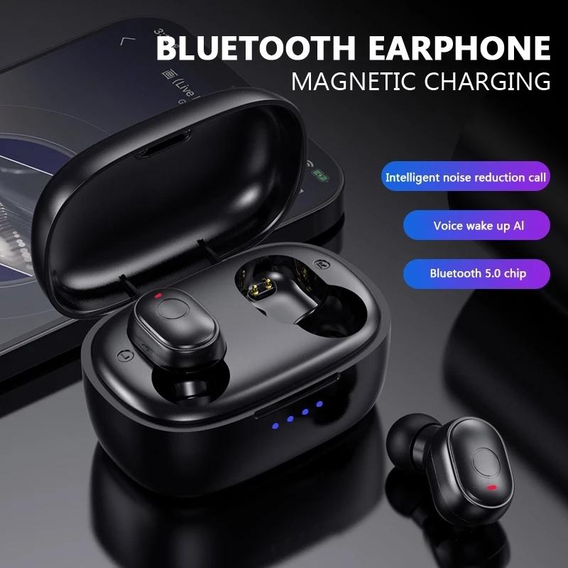 Waterproof Mini Touch-Control Bluetooth Earphones | Noise Cancelling | Black