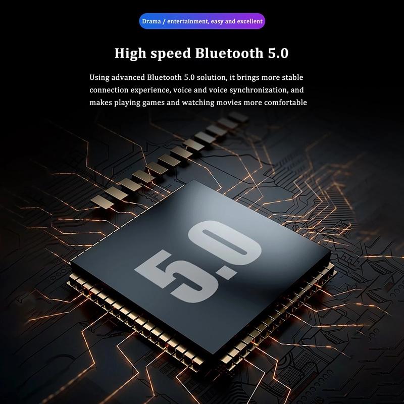 Waterproof Mini Touch-Control Bluetooth Earphones | Noise Cancelling | Black