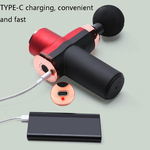 Compact 12V Muscle Relax Massage Gun | Mini Size | Black & Green