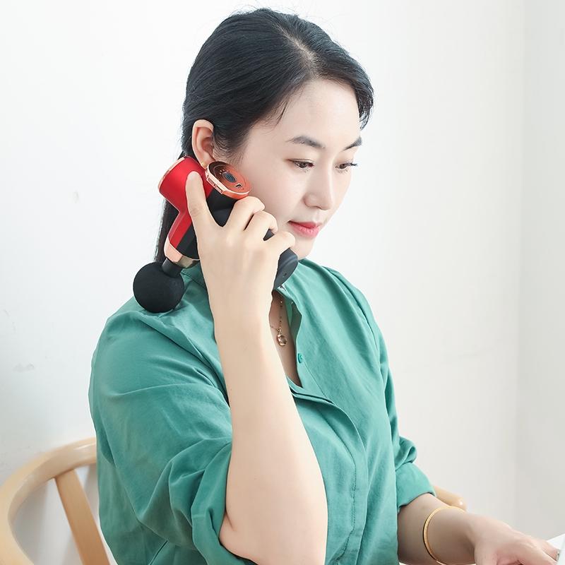 Compact 12V Muscle Relax Massage Gun | Mini Size | Black & Green