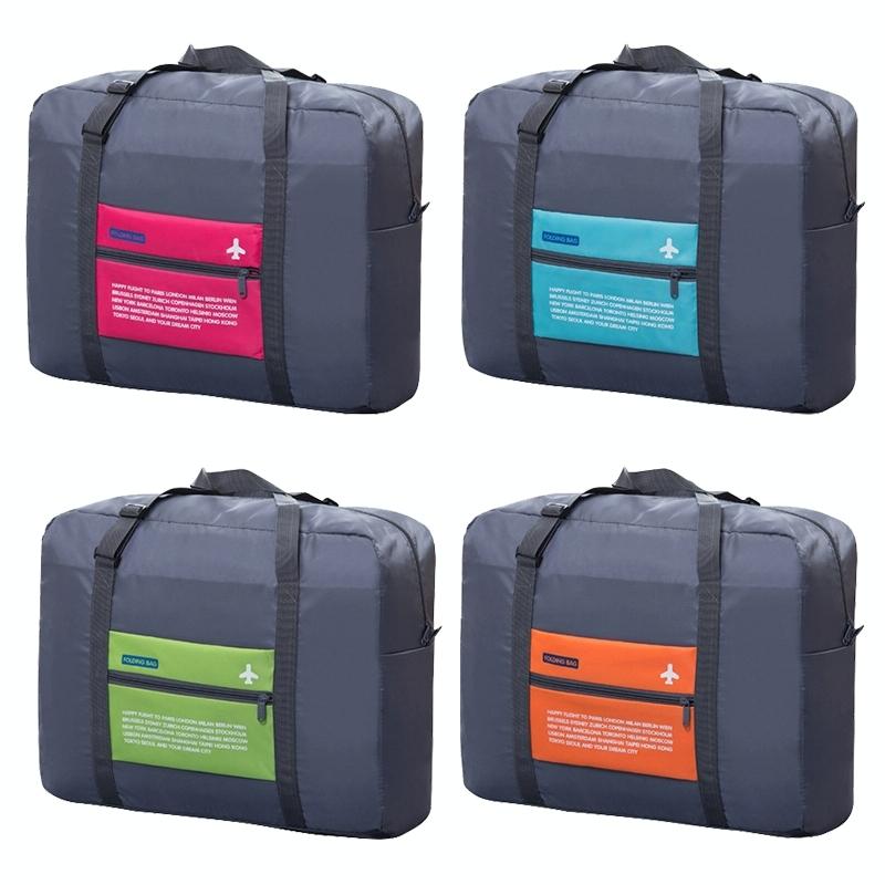 Foldable Nylon Travel Bag | For Women & Men | Large Capacity | Orange