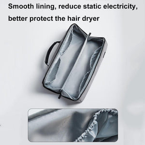 Waterproof Hair Dryer Storage Bag | Large Capacity | Black