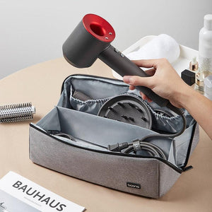 Waterproof Hair Dryer Storage Bag | Large Capacity | Black