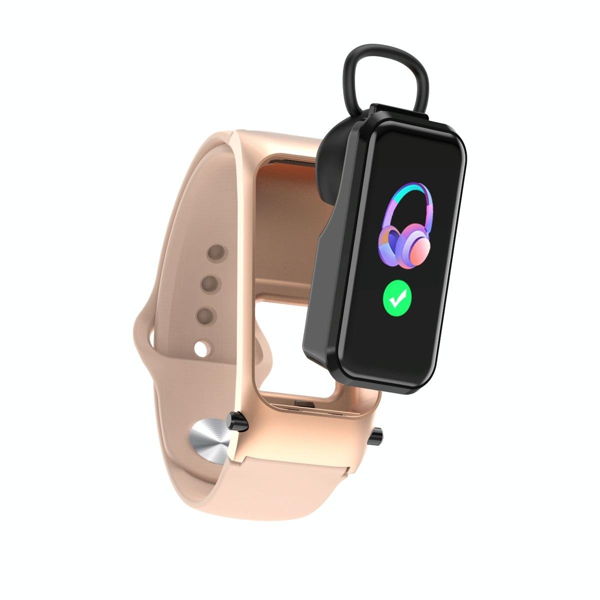 Bluetooth Smart Bracelet | HD Screen | Rose Gold