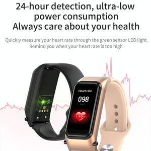 Bluetooth Smart Bracelet | HD Screen | Rose Gold