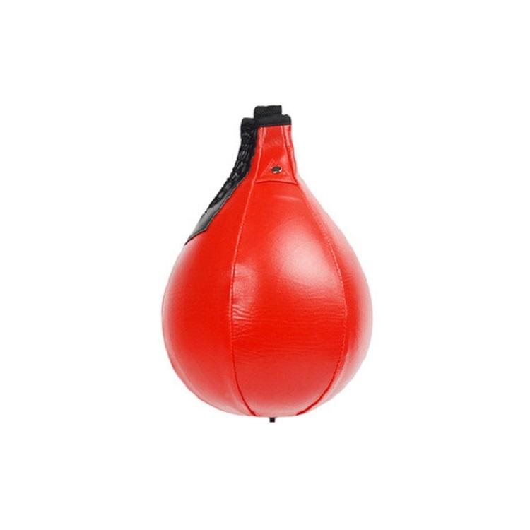 Black & White Suspended Pear-Shaped Speed Ball for Boxing | Red