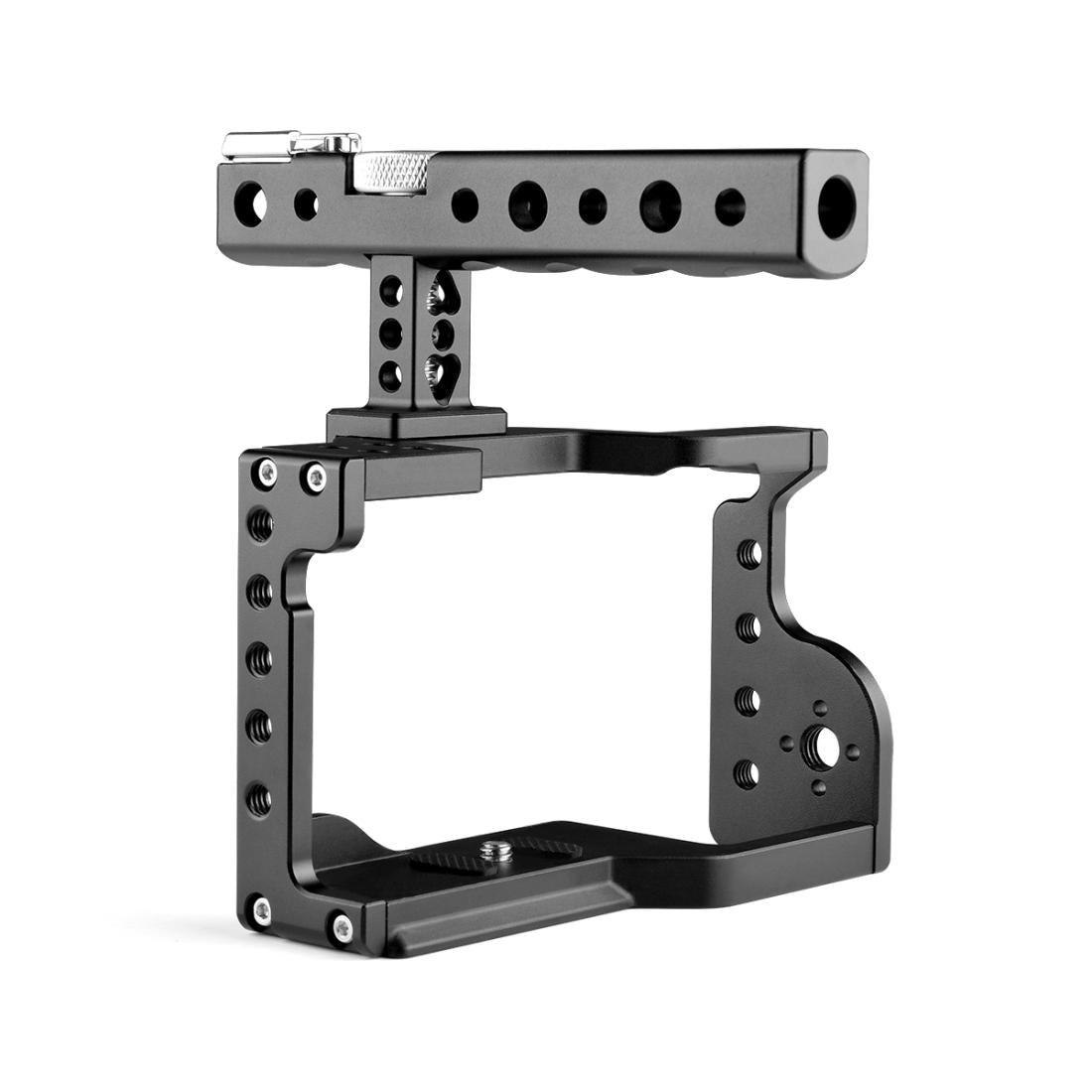 Video Camera Cage Stabilizer with Handle for Sony A6600 | Black