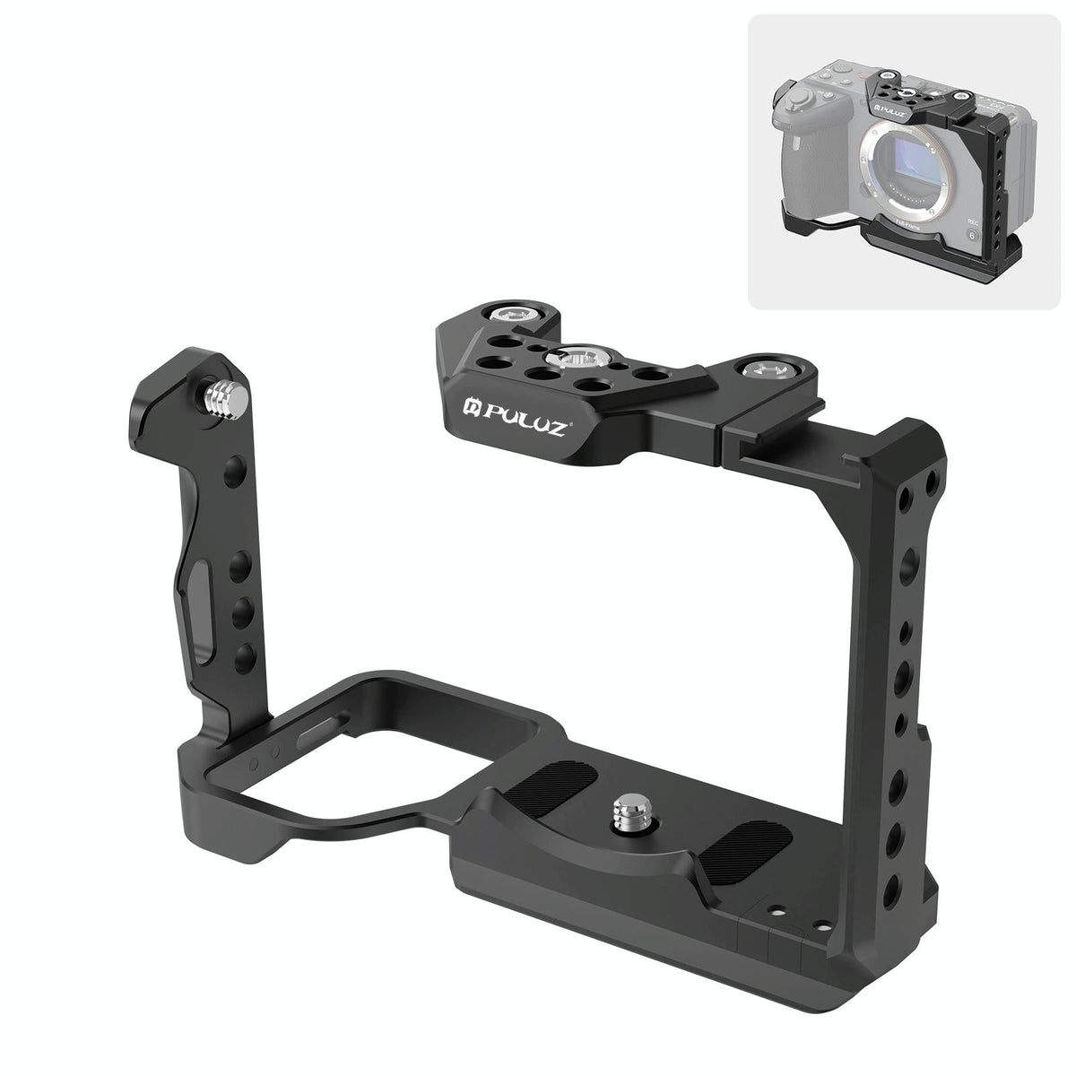 Sony ILME-FX30 / FX3 Camera Cage with Nota Slider | Metal Stabilizer Rig | Black
