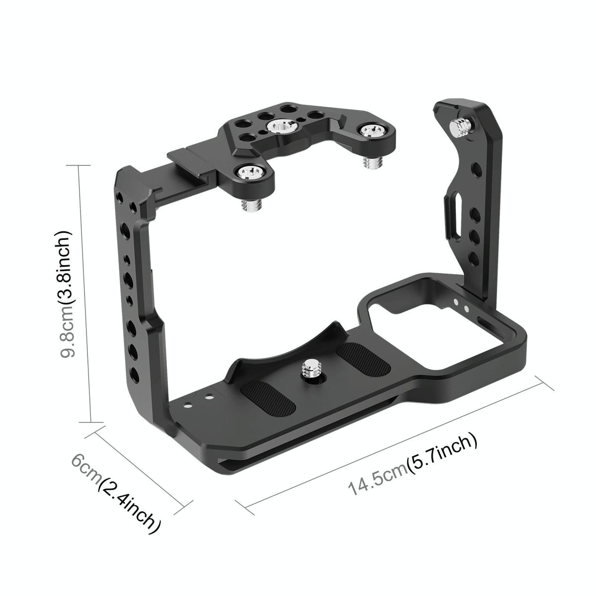 Sony ILME-FX30 / FX3 Camera Cage with Nota Slider | Metal Stabilizer Rig | Black
