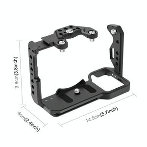 Sony ILME-FX30 / FX3 Camera Cage with Nota Slider | Metal Stabilizer Rig | Black