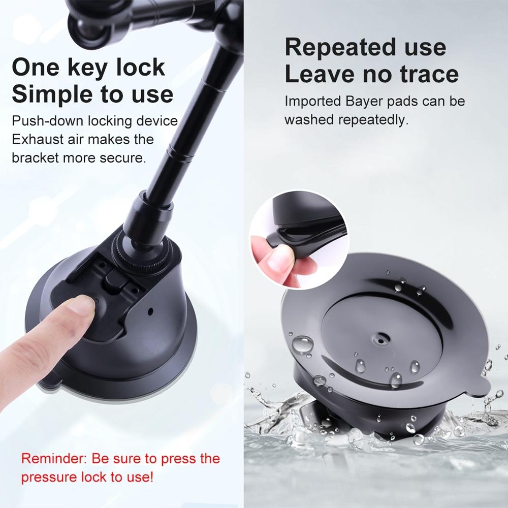 Articulating Dual Suction Cup Magic Arm Phone Mount
