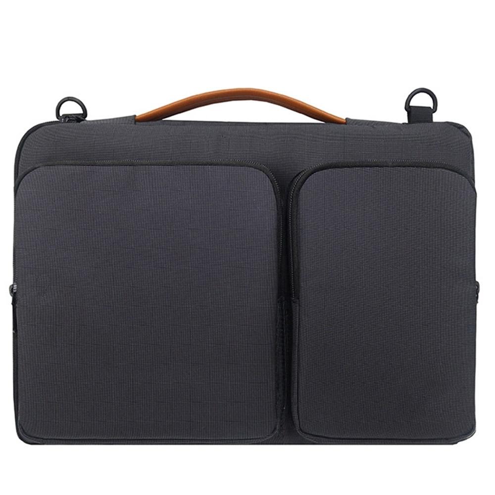 Waterproof Nylon Laptop Handbag | With Trolley Strap | Fits 15-15.6 Laptops | Black