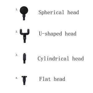 Portable Electric Muscle Massager | Mini Size | Dark Night Black