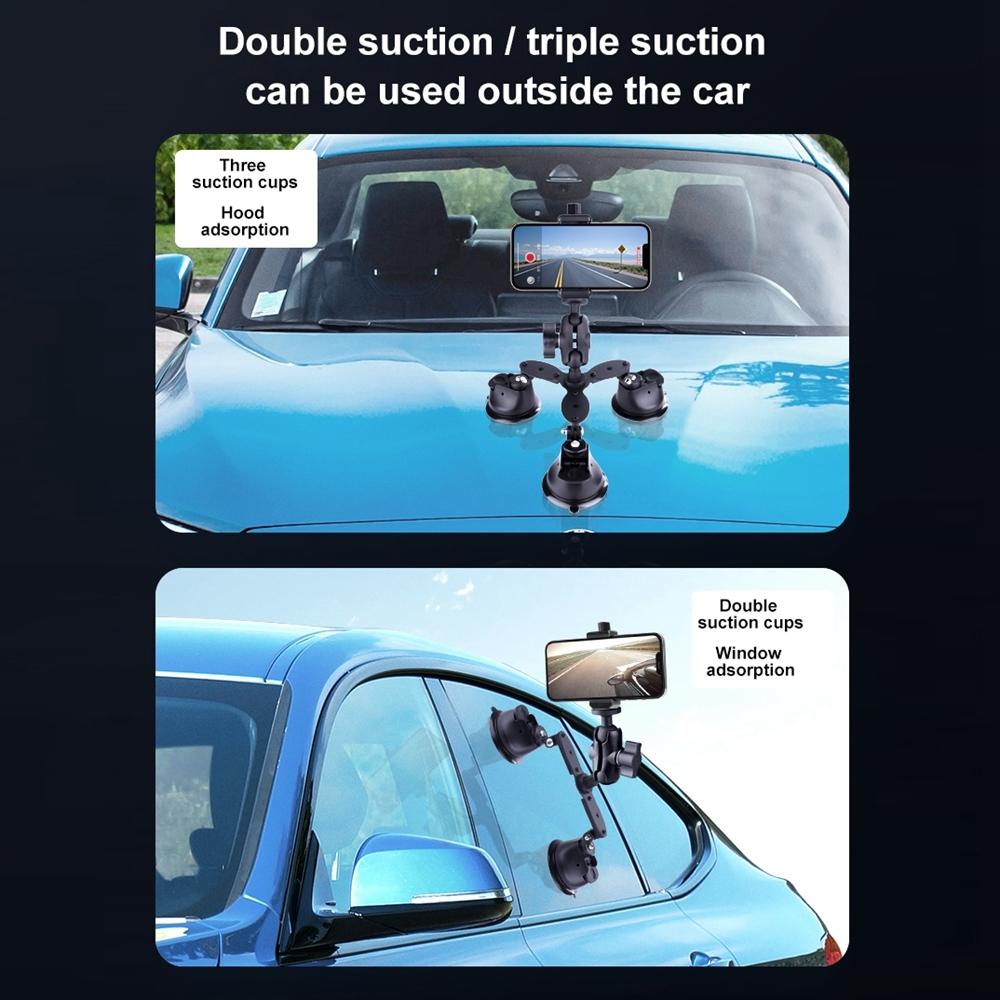 Articulating Magic Arm with Suction Cup Phone Clamp
