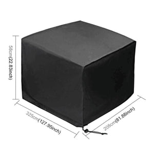 Waterproof Outdoor Furniture Set Cover | Anti-UV Dust-Proof | 210D Oxford Cloth | 325x208x58cm | Black