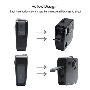 Aluminum Alloy Protective Cage for GoPro Fusion with Mount & Lens Caps