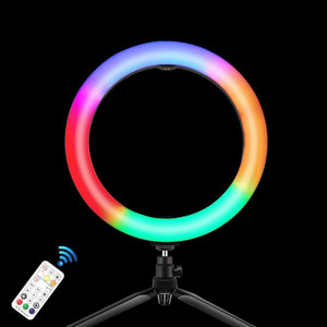 10.2" Marquee LED Beauty Light with Tripod & Remote | Dual - Colour Ring Light for Vlogging & Photography