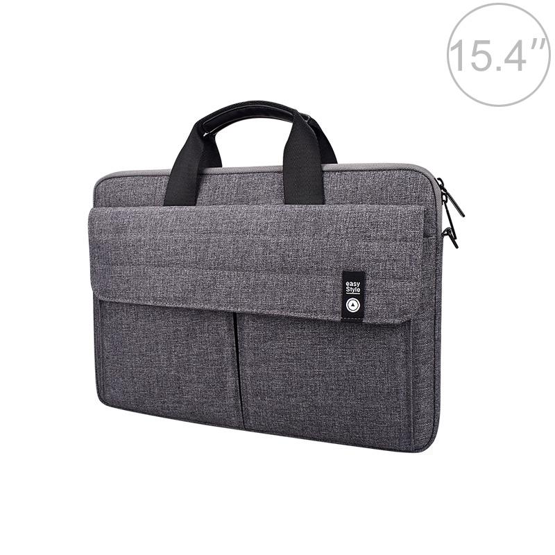 15.4 Inch Laptop Handheld Briefcase Storage Bag | No Shoulder Strap | Grey