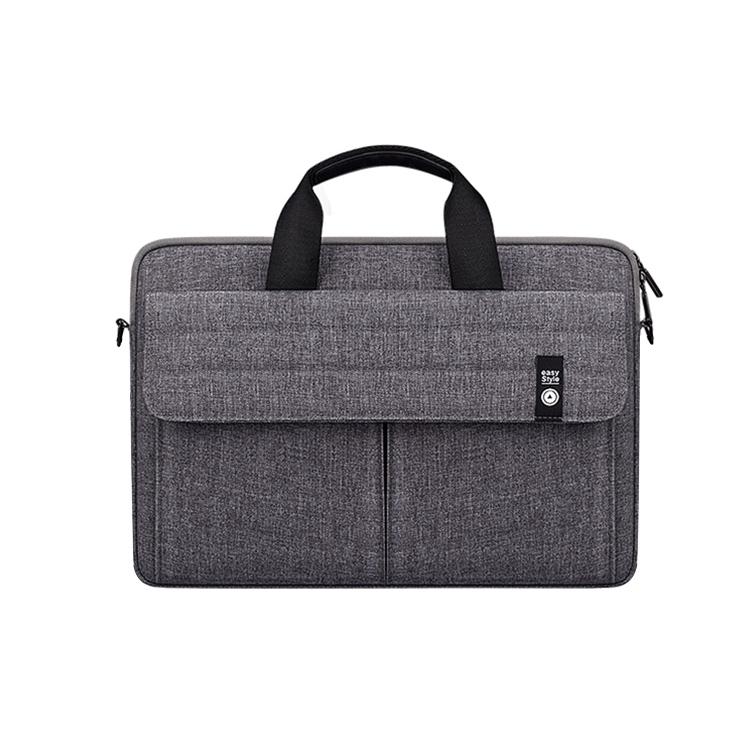 15.4 Inch Laptop Handheld Briefcase Storage Bag | No Shoulder Strap | Grey