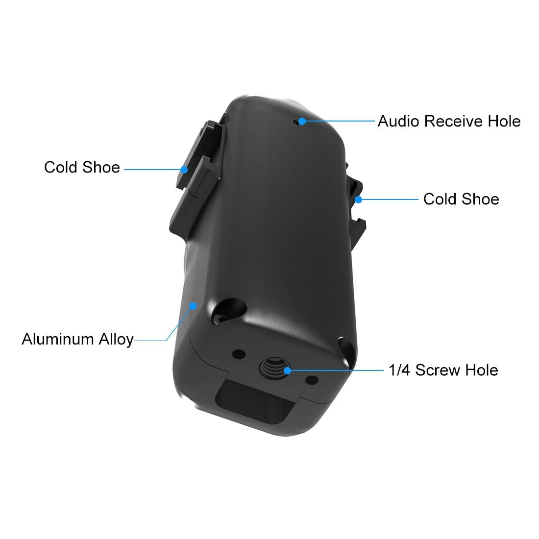 Dual Cold Shoe Adapter Bracket for DJI Pocket 3 Cage