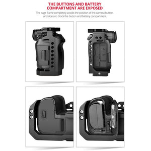 Canon R5 / R6 Video Camera Cage Stabilizer with Handle