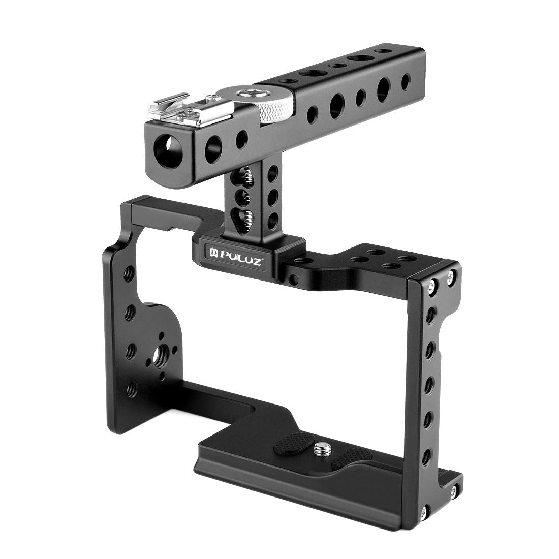 Sony A6600 Video Camera Cage Stabilizer with Handle | Black
