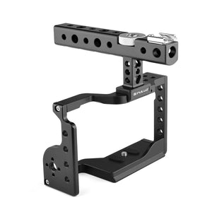 Sony A6600 Video Camera Cage Stabilizer with Handle | Black