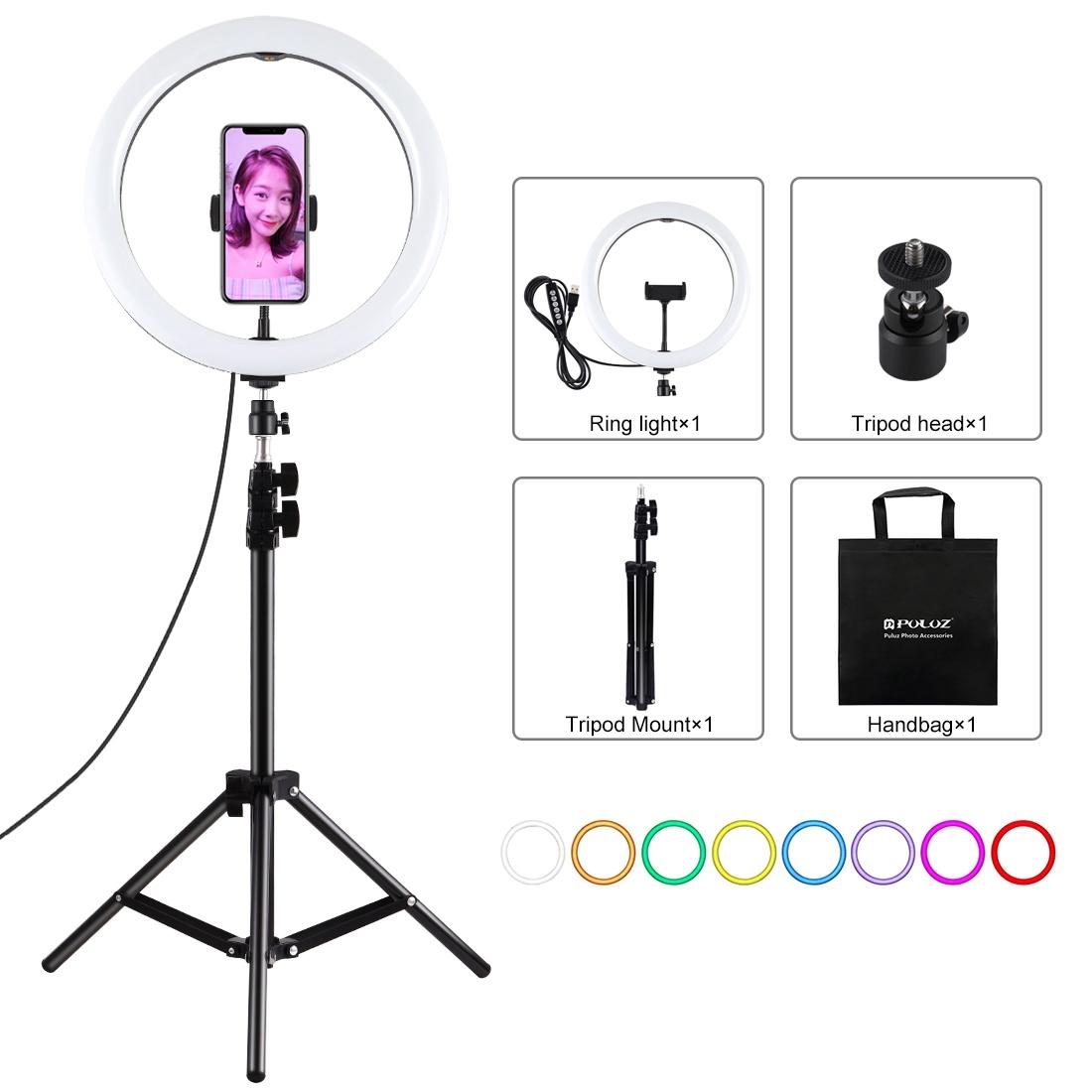 11.8" LED Ring Light Kit with Tripod & Phone Clamp