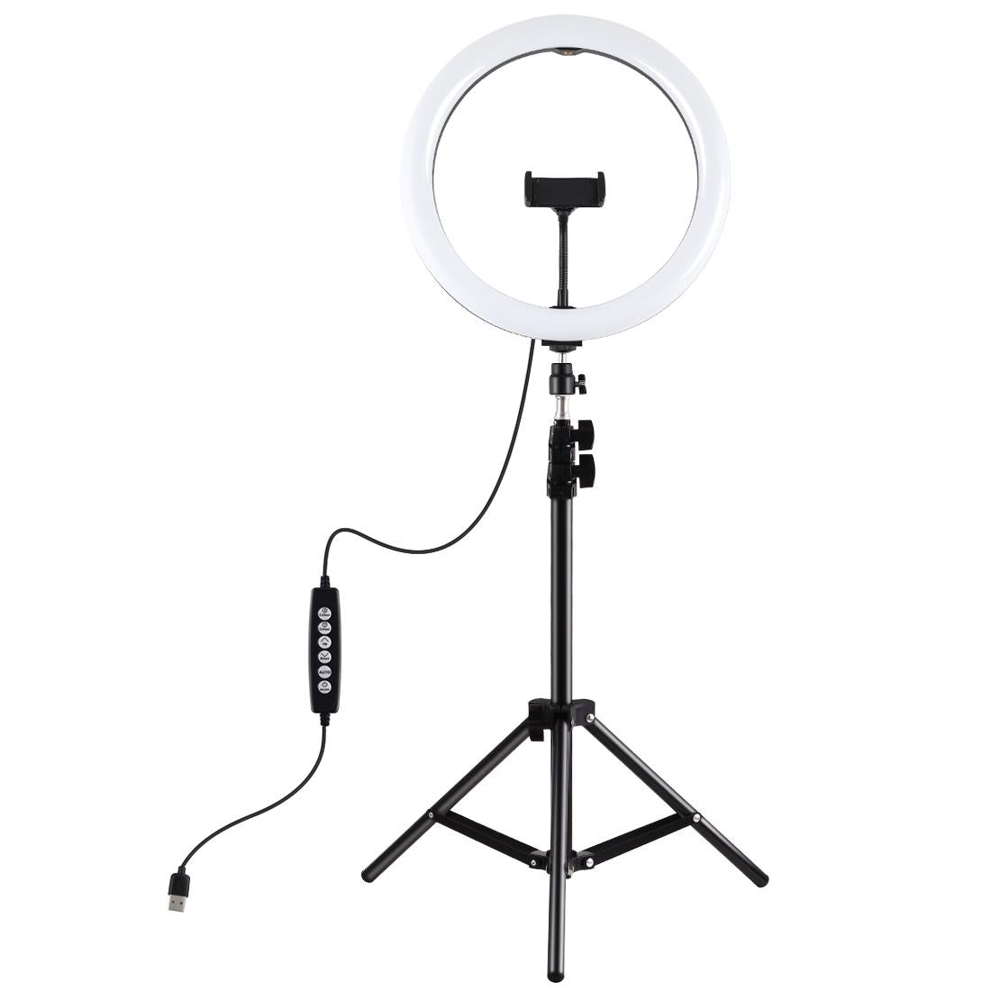 11.8" LED Ring Light Kit with Tripod & Phone Clamp