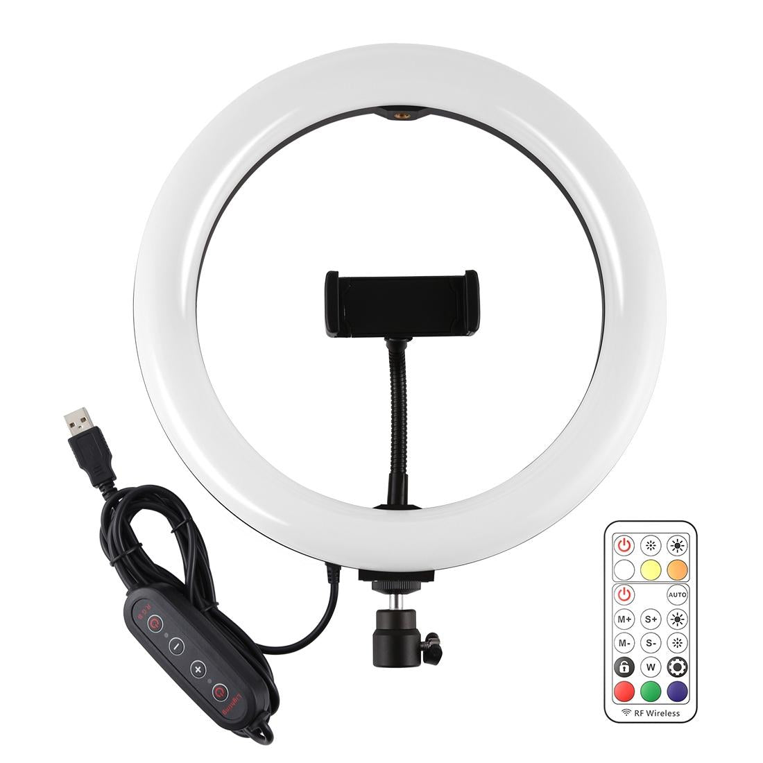 10.2" Curved LED Ring Light with Dual - Colour Temperature | Remote & Tripod