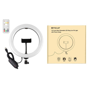 10.2" Curved LED Ring Light with Dual - Colour Temperature | Remote & Tripod