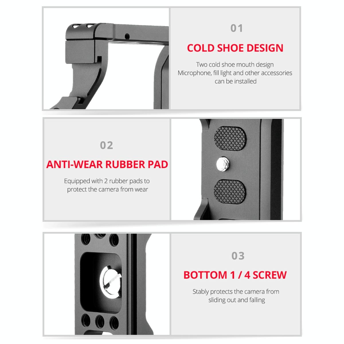 Sony Alpha 7C Video Cage Stabilizer Kit with Handle