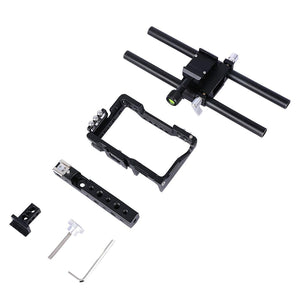 Sony A6000 / A6300 / A6400 / A6500 Camera Cage Stabilizer with Handle | Black