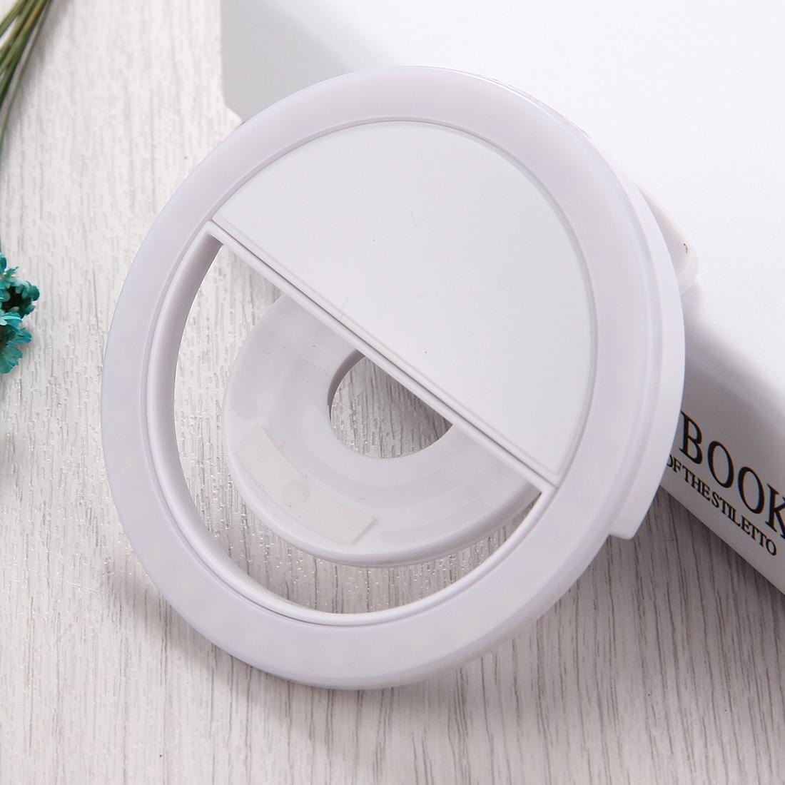 Adjustable Clip Beauty Light for Smartphones | USB Cable | Black