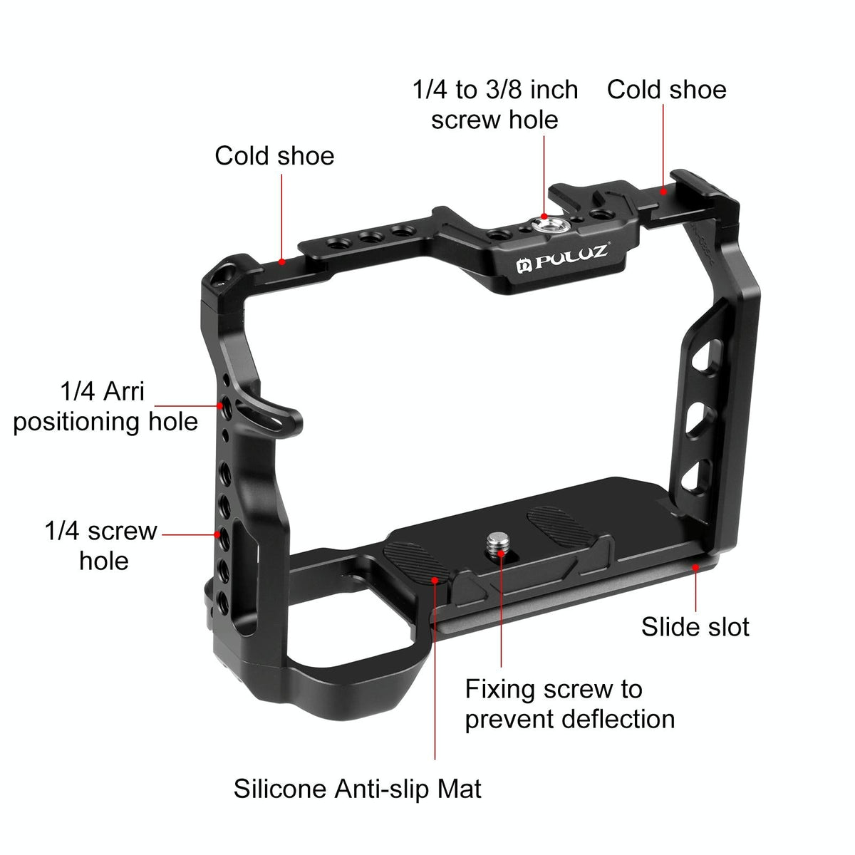Sony A7 Camera Cage Stabilizer Rig | Metal | Black