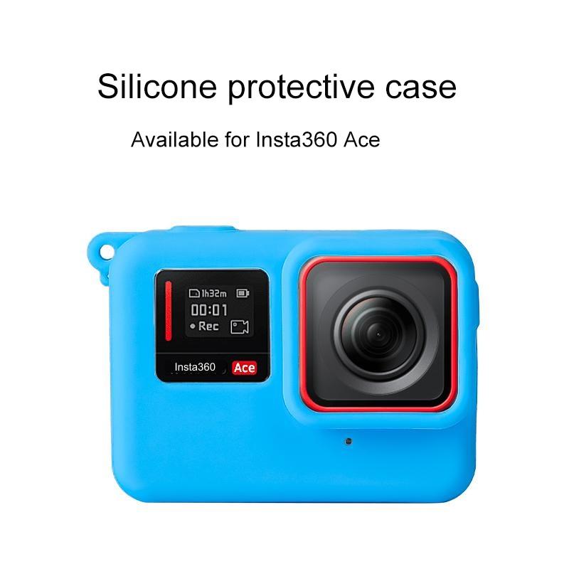 Silicone Protective Case with Lens Cap for Insta360 Ace | Black